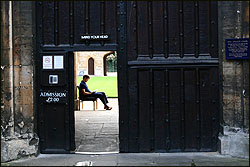 College porter, Oxford